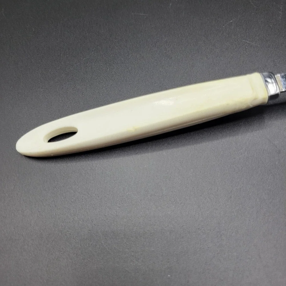 Vintage Androck Heart Handle Stainless Steel Slotted Serving Spoon READ